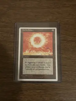 Magic The Gathering Sol Ring Revised Italian Language Used Collectible - Image 1
