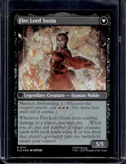 2025 Magic The Gathering MTG Avatar Last Airbender Fire Lord Sozin Foil #0117 - Image 1