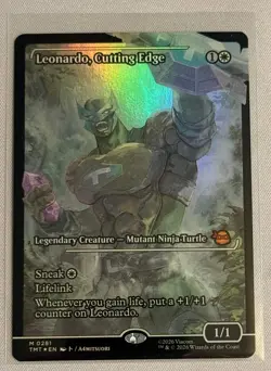 Magic the Gathering - Leonardo, Cutting Edge Showcase FOIL - 281 - MYTHIC - TMNT - Image 1