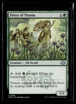 2024 MTG MH3 Priest of Titania U Creature #286 - Image 1