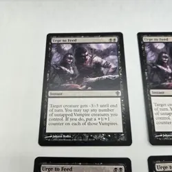 Playset 4X Urge to Feed (70/151) Worldwake LP Light Play MTG Magic the Gathering - Image 3