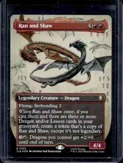 2025 Magic The Gathering MTG Avatar Last Airbender Ran & Shaw Foil #0325 - Image 1