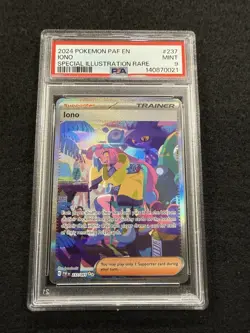 Pokemon Iono SIR 237/091 from Paldean Fates in a PSA 9 !! - Image 1