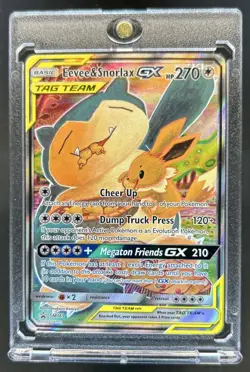 2016-19 Pokemon SM Black Star Promos Eevee & Snorlax Tag Team #SM169 - Image 1