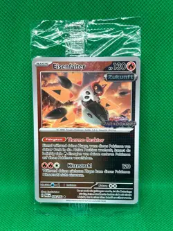 Pokemon Eisenfalter Deutsch 028/182 Paradox Rift Promo Reverse Holo Sealed NM - Image 1