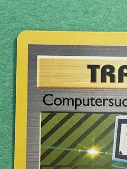 Pokemon TCG GERMAN Base Set 1st Edition Computer Search (computersuche) Rare NM! - Image 2