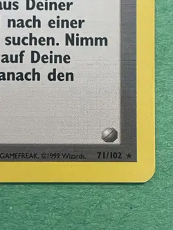 Pokemon TCG GERMAN Base Set 1st Edition Computer Search (computersuche) Rare NM! - Image 4