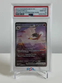 Pokemon Charizard ex Special Illustration Rare Holo 199/165 PSA 10 - Image 1