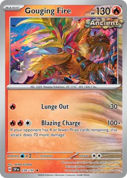4x NM-Mint Gouging Fire - 038/191 - Holo Rare Pokemon Surging Sparks - Image 1