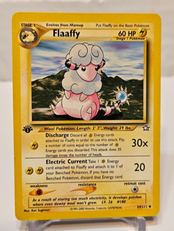 Flaaffy 34/111 Uncommon 1st Edition Neo Genesis Pokemon 1233 - Image 1