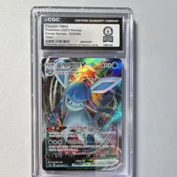 Pokemon Glaceon VMAX Eevee Heroes 025/069 CGC World Record 1 of 1 Korean 2021 - Image 1