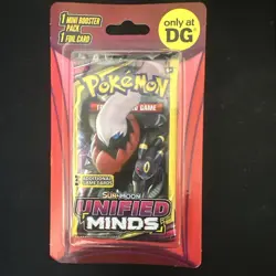 Pokemon Sun & Moon Unified Minds Dollar General Pack Sealed Booster Pack TCG - Image 1