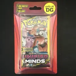 Pokemon Sun & Moon Unified Minds Dollar General Pack Sealed Booster Pack TCG - Image 2
