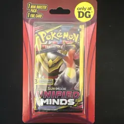 Pokemon Sun & Moon Unified Minds Dollar General Pack Sealed Booster Pack TCG - Image 3