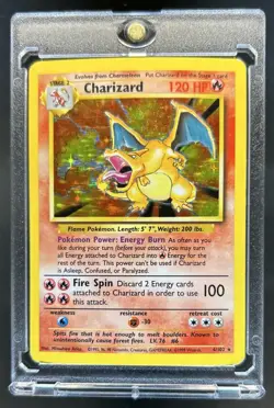 1999 Pokemon Unlimited Charizard Rare Holo #4/102 - Image 1