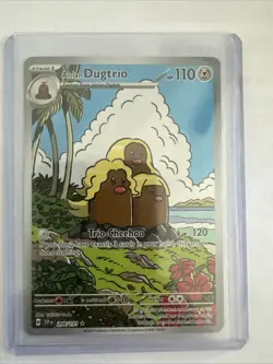 Alolan Dugtrio (208/191) Illustration Rare | Pokemon SV08 Surging Sparks | NM - Image 1
