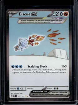 2023 Pokemon SV Obsidian Flames - OBF EN Eiscue ex #222/197 - Image 1
