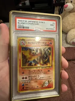 Pokemon Blaine's Charizard Holo 1999 P.M. Japanese Gym 2 PSA 9 MINT #6 - Image 2