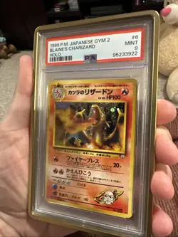 Pokemon Blaine's Charizard Holo 1999 P.M. Japanese Gym 2 PSA 9 MINT #6 - Image 3