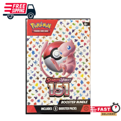 POKEMON TCG SCARLET & VIOLET 151 BOOSTER BUNDLE BOX FACTORY SEALED NEW 6 PAC - Image 1