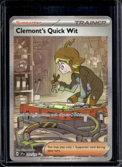 2024 Pokemon Surging Sparks Clemont's Quick Wit #243/191 - Image 1