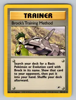Brock's Training Method - 106/132 Uncommon Gym Heroes - NM Pokemon TCG - Image 1