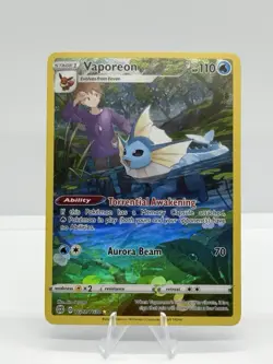 Pokemon TCG Vaporeon TG02/TG30 Brilliant Stars Trainer Gallery Ultra Rare Holo - Image 1