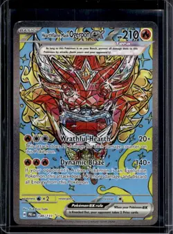 2025 Pokemon Prismatic Evolutions Hearthflame Mask Ogerpon ex #148/131 - Image 1