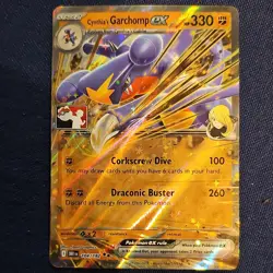 Pokemon Cynthia's Garchomp EX 104/182 DRI Prize Pack - Image 1