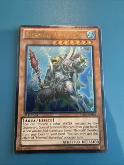 Yu-Gi-Oh Mermail Abyssteus Ultimate Rare 1st Edition CBLZ-EN083 - Image 1