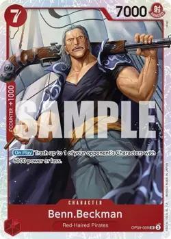 Benn Beckman OP09-009 SUPER RARE (SR) One Piece Card Game NM English - Image 1