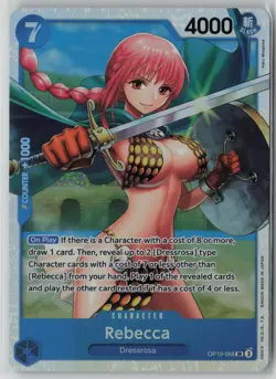 Rebecca OP10-058 One Piece Royal Blood Super Rare Near Mint - Image 1