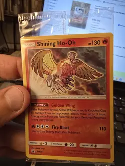 Shining Ho-Oh #SM70 Black Star PROMO Holo Foil SEALED Sun Moon Pokemon Card TCG - Image 1