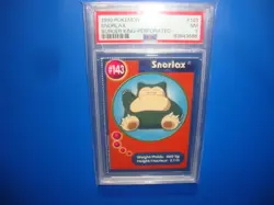 1999 Burger King Pokemon Snorlax Perforated card # 143 Psa 7 Nm - Image 1