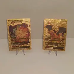 Pokemon ART Card Game Charizard V RARE Foil Metal x2 English very collectible!!! - Image 1