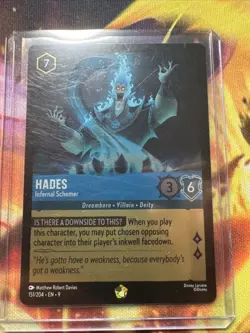 Hades Infernal Schemer Foil 151/204 Mint Condition Disney Lorcana Card - Image 1