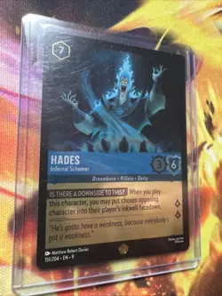 Hades Infernal Schemer Foil 151/204 Mint Condition Disney Lorcana Card - Image 2