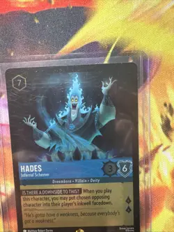 Hades Infernal Schemer Foil 151/204 Mint Condition Disney Lorcana Card - Image 4