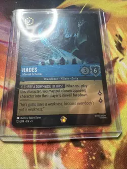 Hades Infernal Schemer Foil 151/204 Mint Condition Disney Lorcana Card - Image 5