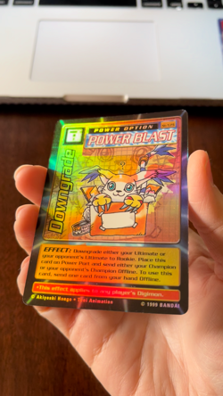 Downgrade Power Blast St-57S Digimon Card Holo Vintage '99 Bandai - Image 2