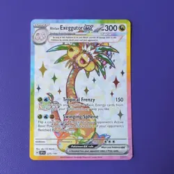 Pokemon Cards Alolan Exeggutor ex 225/191 Secret Rare Surging Sparks - (NM) - Image 1