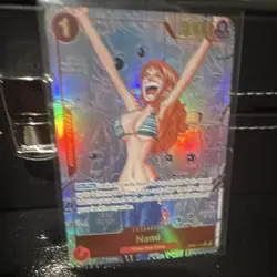 One Piece Card Game Nami OP01-016 Foil Character 2000 Power Straw Hat PROXY - Image 2