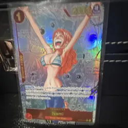 One Piece Card Game Nami OP01-016 Foil Character 2000 Power Straw Hat PROXY - Image 3