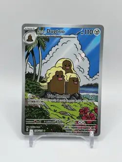 Alolan Dugtrio 208/191 Sv08: Surging Sparks Holo Pokemon Card Illustration Rare - Image 1