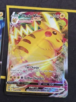 Pokemon Card TCG - Pikachu V & VMAX SWSH285 SWSH286 Black Star Promos - NM - Image 5