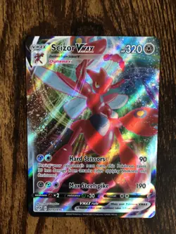 Scizor Vmax 119/189 Darkness Ablaze NM Full Art Ultra Rare Pokemon Card - Image 1