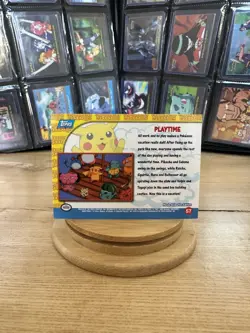 Pokemon Card – Playtime #57 – Topps Pikachu’s Vacation Blue Logo - Image 2