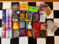 Pokemon TCG Card Game Accessory Lot Sleeves Playmats Deck Boxes Mini Folio - Image 2