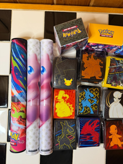 Pokemon TCG Card Game Accessory Lot Sleeves Playmats Deck Boxes Mini Folio - Image 3