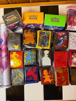 Pokemon TCG Card Game Accessory Lot Sleeves Playmats Deck Boxes Mini Folio - Image 4